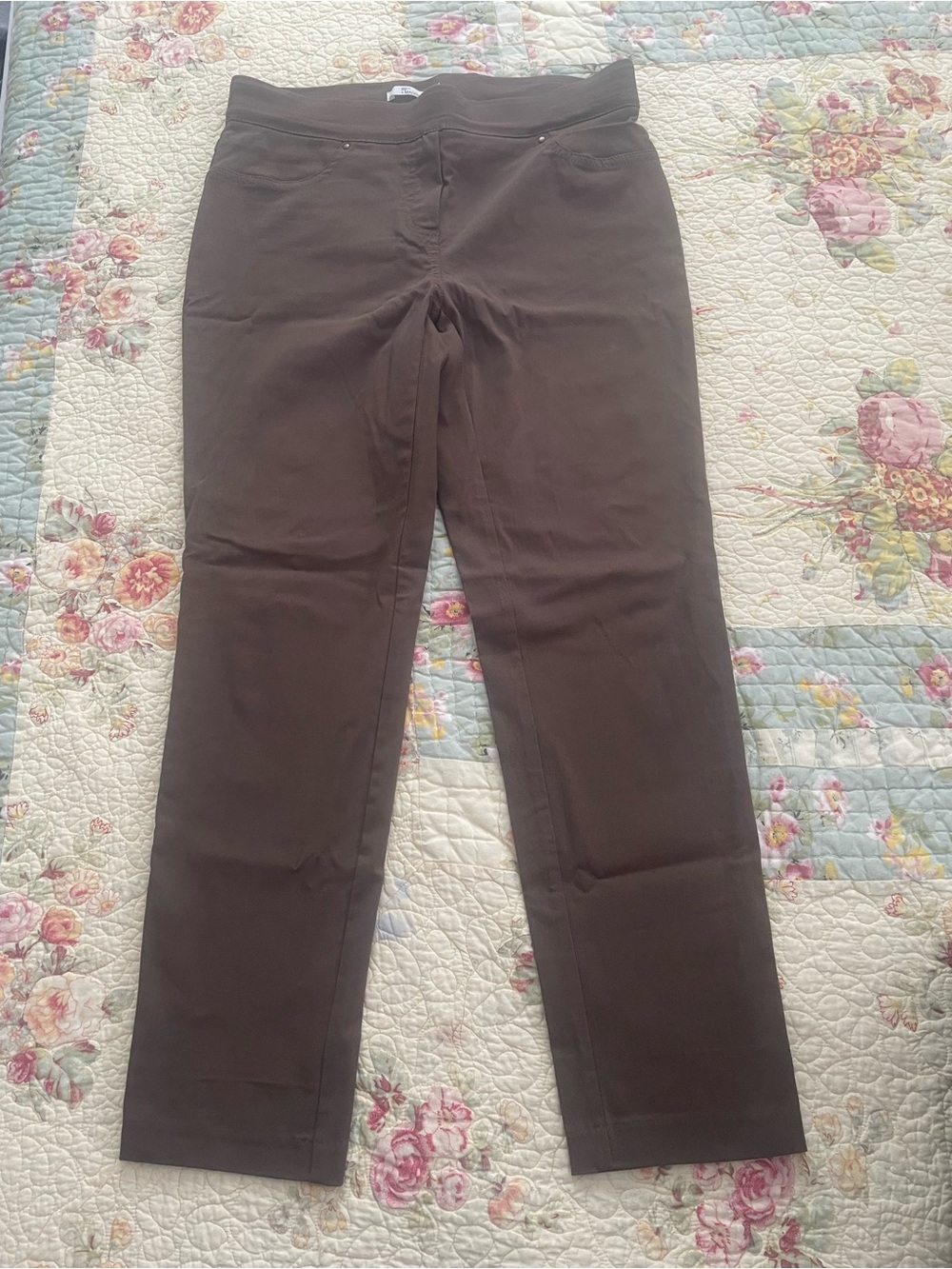 Madison Women's Brown Straight-Leg Pants
